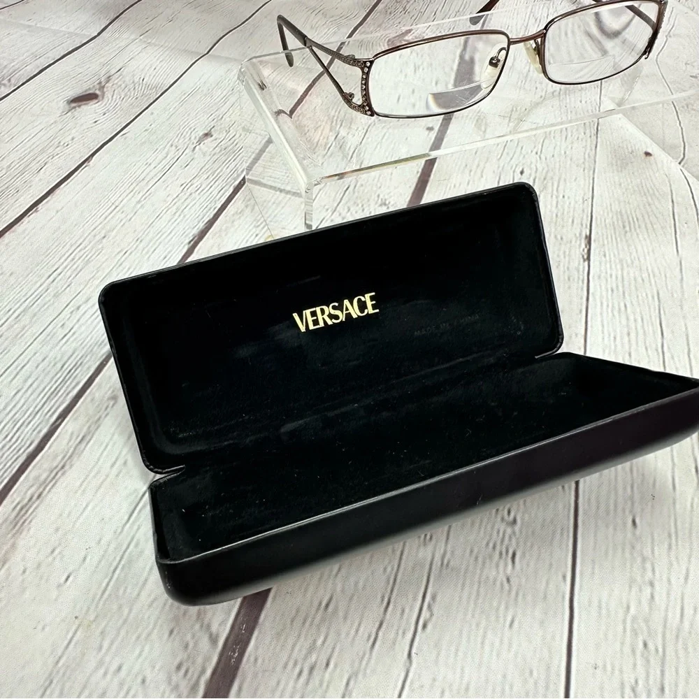 vtg versace Stylish Eyeglasses frames with Case designer